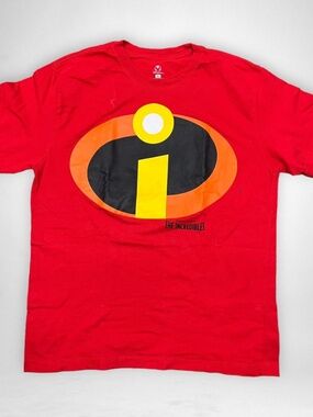 Disney/Pixar The Incredibles Logo "Costume" Red T-Shirt  Disney Store Mens Large